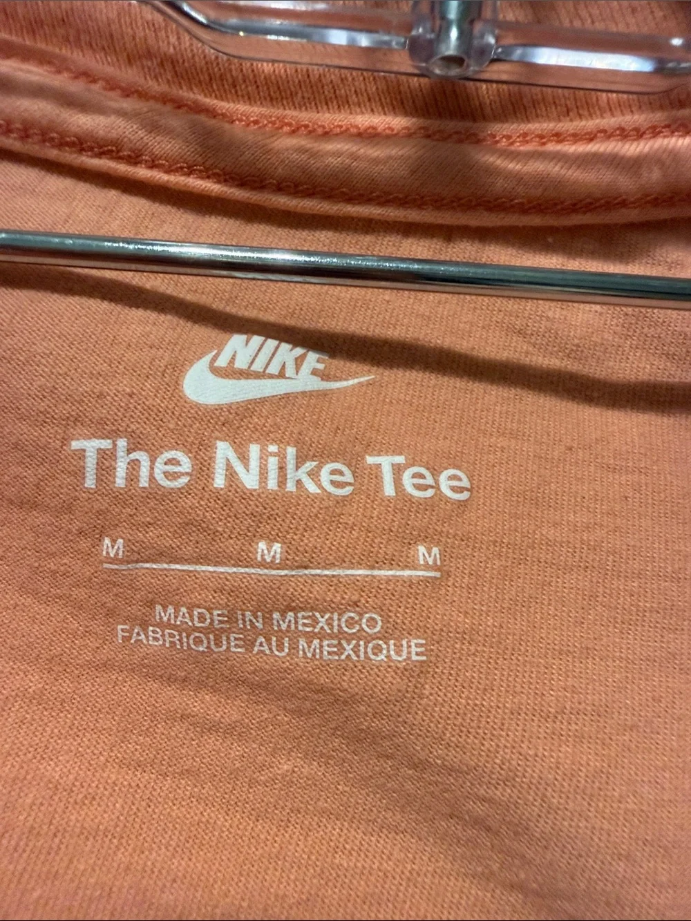 Nike Peach “Nike Inc.” Tie-Dye Cropped Tee Size M
